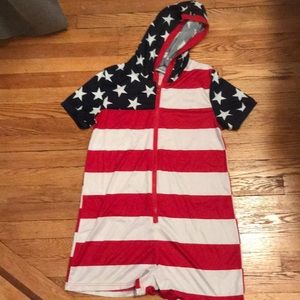 American flag romper